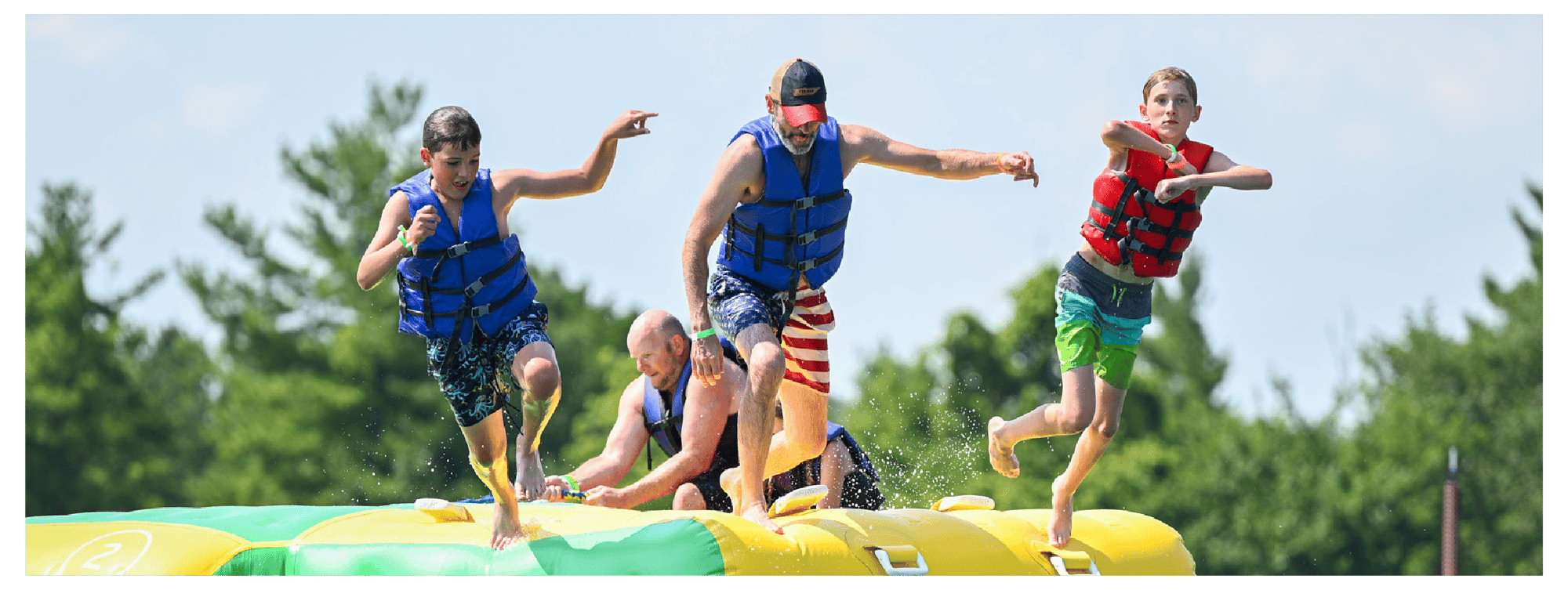 Adventure Island ticket starting at $25 per person, includes 100 minutes of play, all-day beach access, jumping pillow and playground. Signed waiver required. For ages 6 and up. Adventure Island ticket starting at $25 per person, includes 100 minutes of play, all-day beach access, jumping pillow and playground. Signed waiver required. For ages 6 and up.
