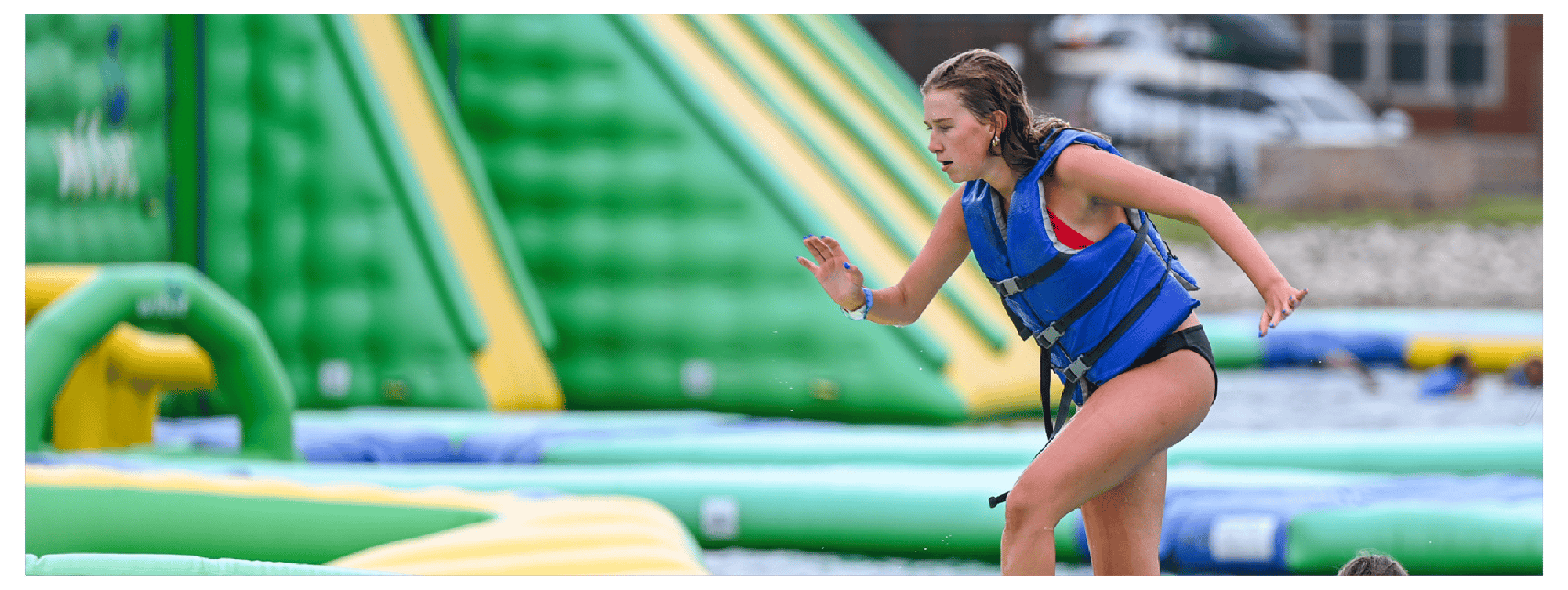 Adventure Island ticket starting at $21 per person, includes 50 minutes of play, all-day beach access, jumping pillow and playground. Signed waiver required. For ages 6 and up. Adventure Island ticket starting at $21 per person, includes 50 minutes of play, all-day beach access, jumping pillow and playground. Signed waiver required. For ages 6 and up.